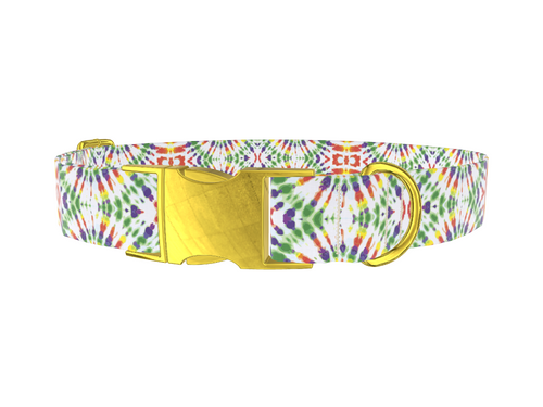 Tie Dye Pattern Dog Collar