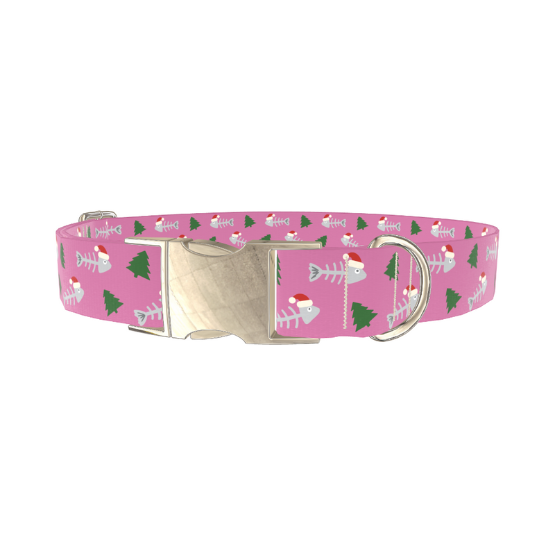 Christmas Fishbone Dog Collar