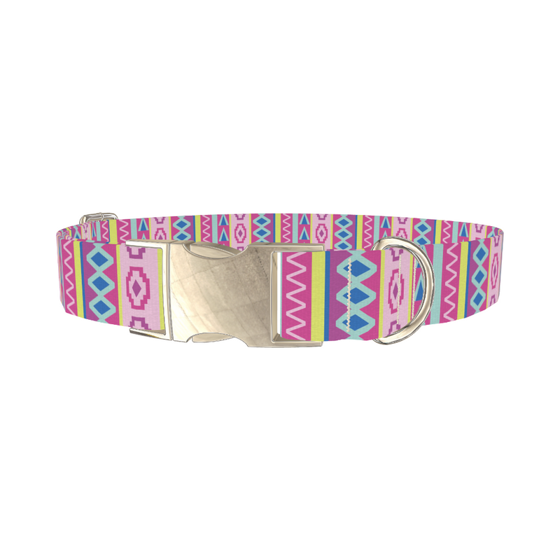 Colorful Aztec Stripe Dog Collar