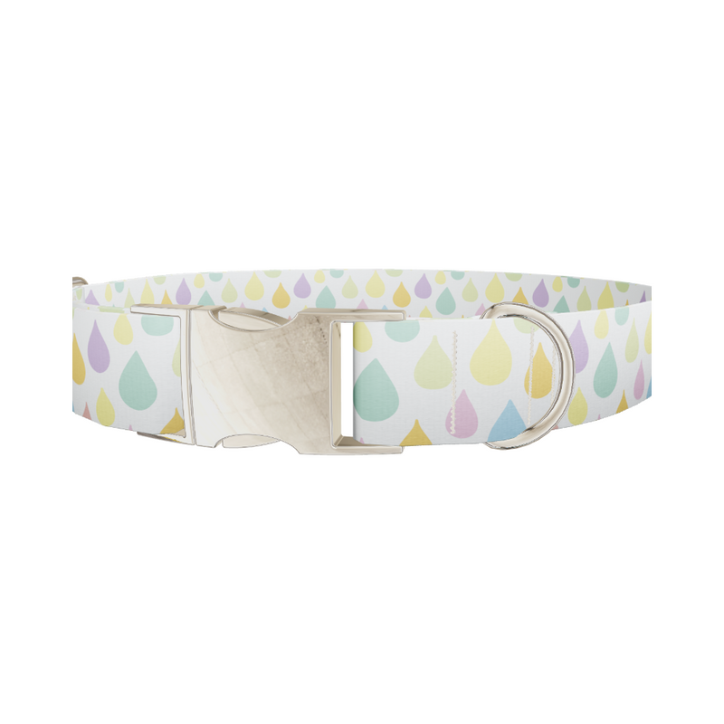 Pastel Raindrop Dog Collar