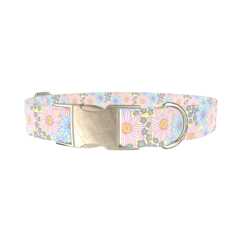 Floral Spiral Dog Collar