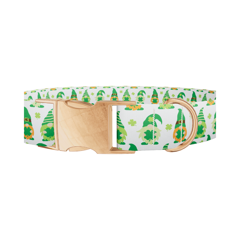St. Patrick's Gnome Dog Collar