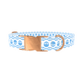 Cyan Skull Pattern Dog Collar - Thumbnail 2
