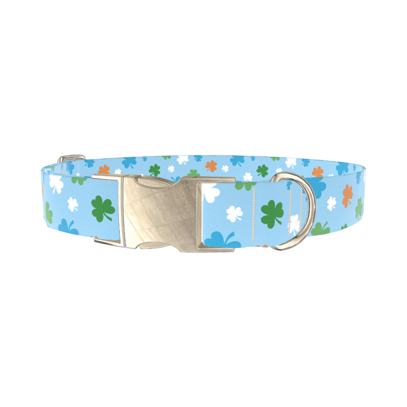 Colorful Clover Dog Collar
