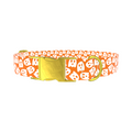 Orange Ghost Pattern Dog Collar - Thumbnail 1