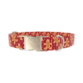 Red Gingerbread Dot Dog Collar - Thumbnail 3
