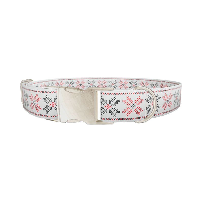 Geometric Floral Dog Collar