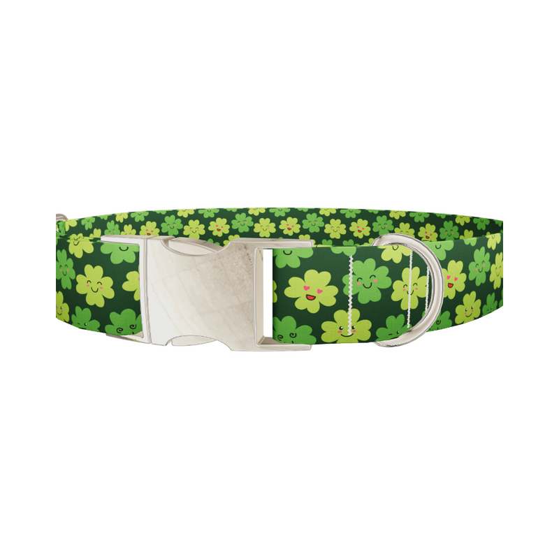 Kawaii Shamrock Dog Collar