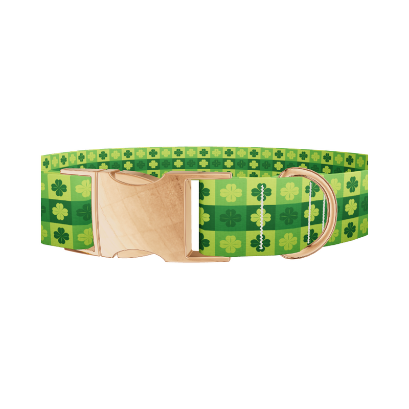 Patchwork Clover Dog Collar