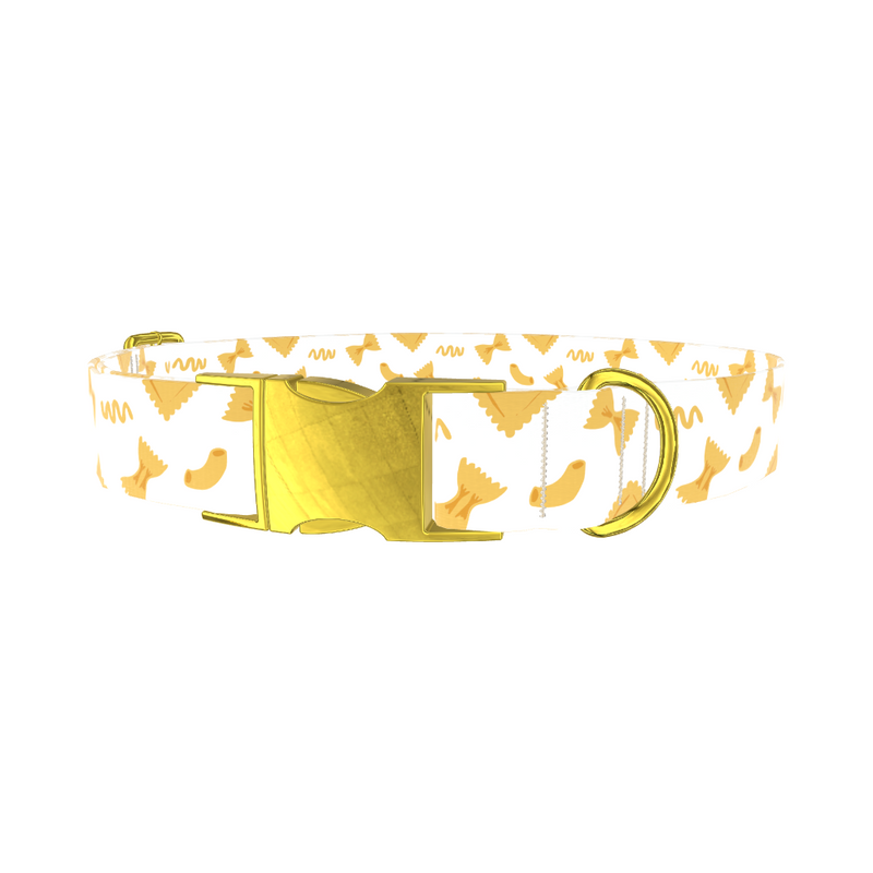 Pasta Pattern Dog Collar
