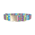 Colorful Tribal Stripe Dog Collar - Thumbnail 3