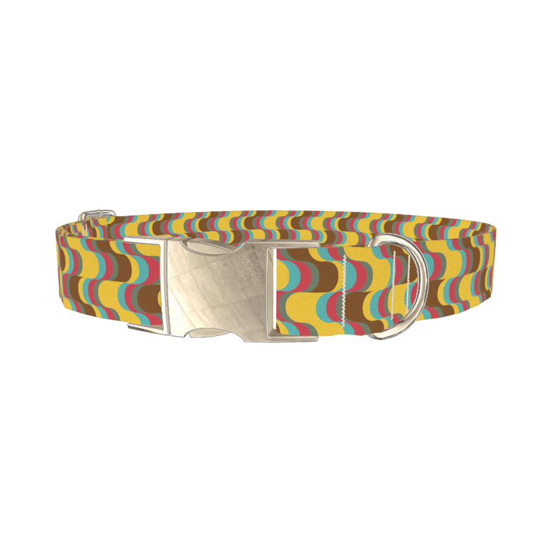 Retro Wave Dog Collar