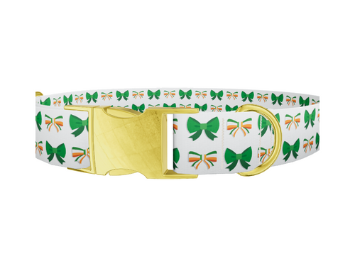 Irish Bow Pattern Dog Collar