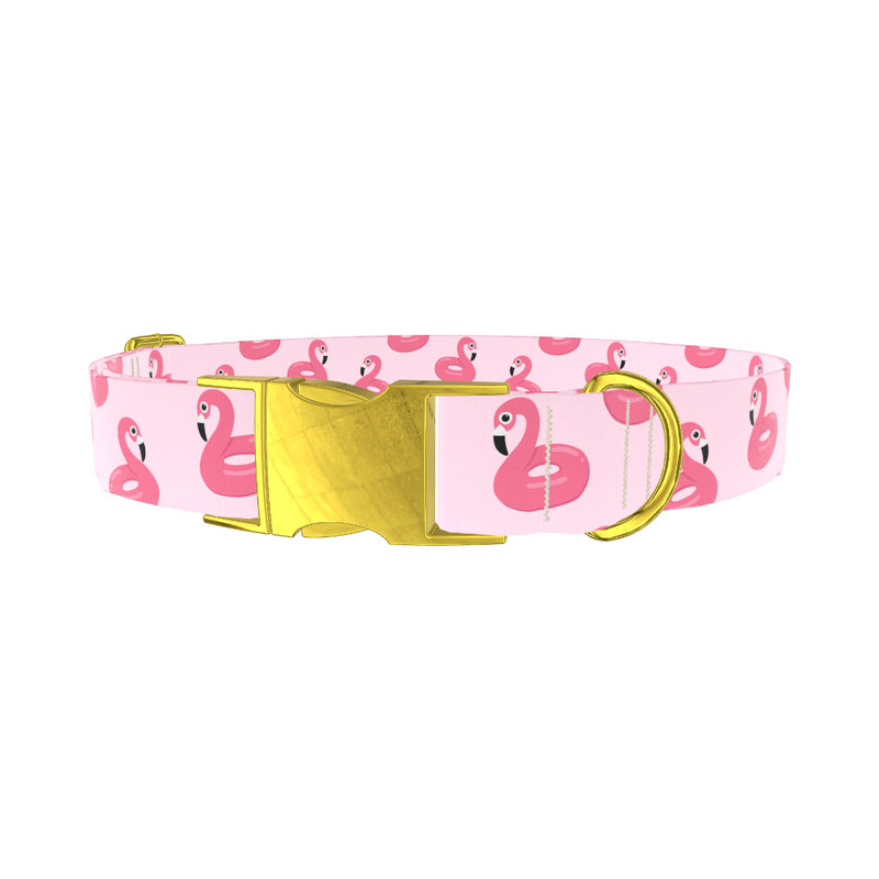 Pink Flamingo Dog Collar