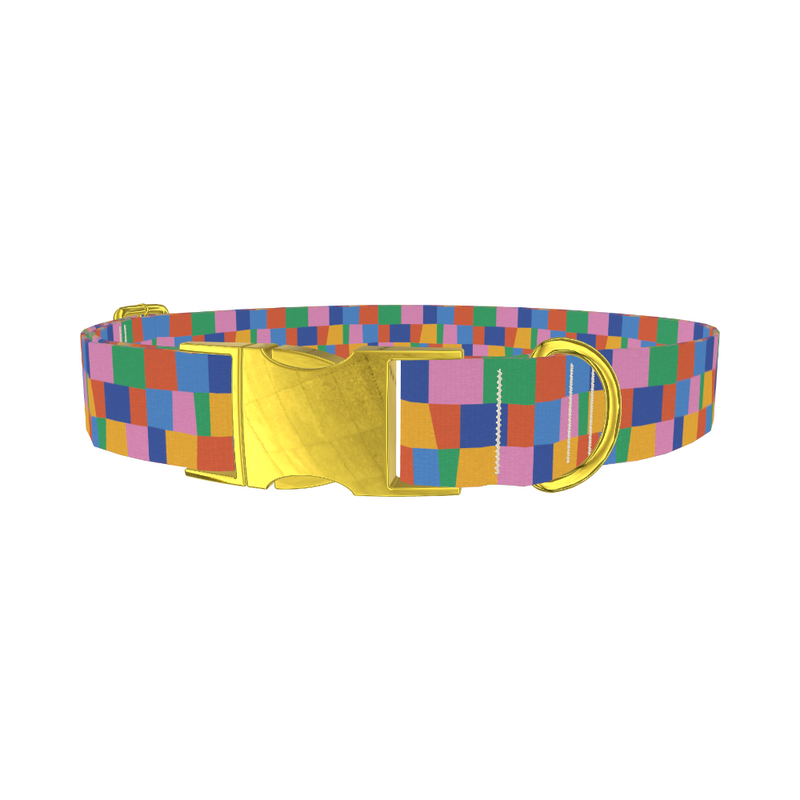 Geometric Rectangle Dog Collar