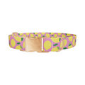 Pink Lemon Pattern Dog Collar - Thumbnail 2