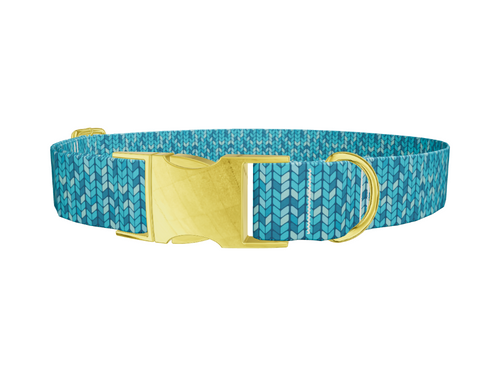 Geometric Knit Dog Collar