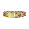 Colorful Plaid Dog Collar - Thumbnail 1