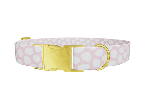 Pink Easter Egg Pattern Dog Collar