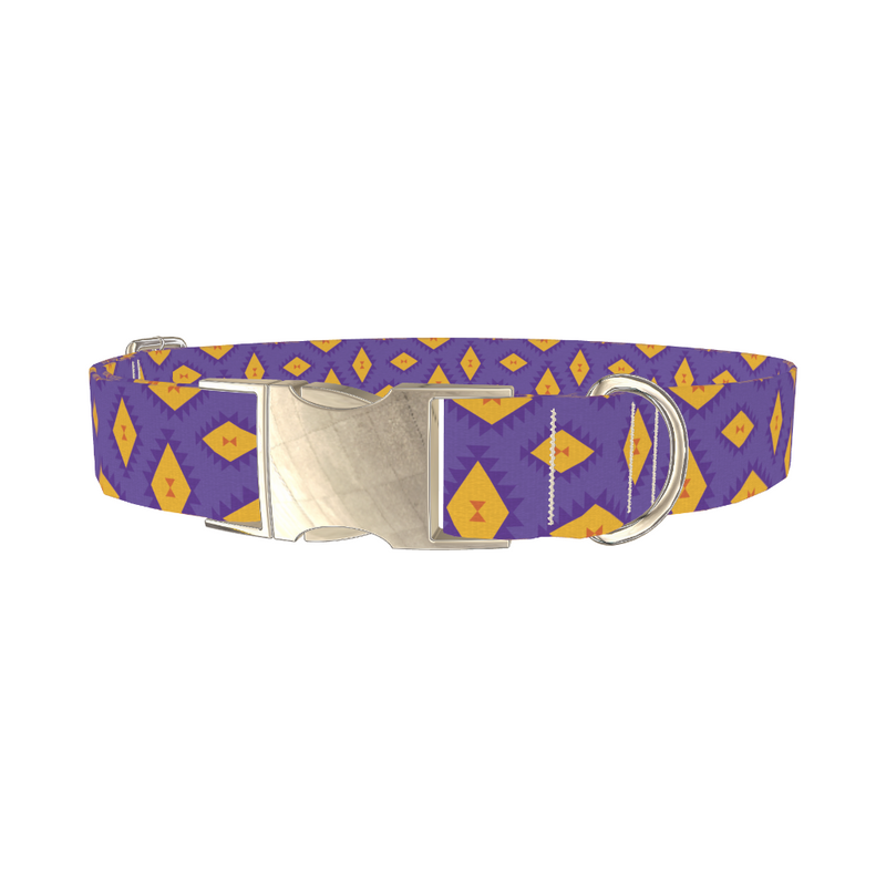 Geometric Tribal Diamond Dog Collar
