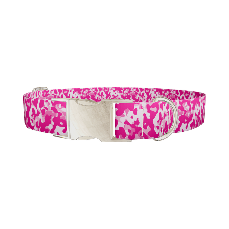 Pink Camo Dog Collar