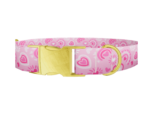 Heart Doodle Dog Collar