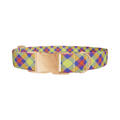 Colorful Plaid Dog Collar - Thumbnail 2