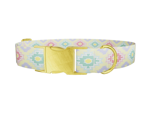 Pastel Tribal Diamond Dog Collar