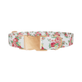 Pink Rose Garden Dog Collar - Thumbnail 2