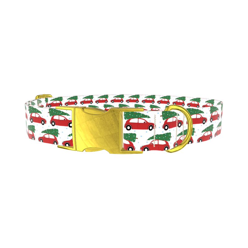 Christmas Car Dog Collar
