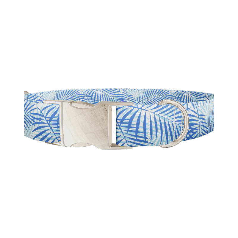 Tropical Palm Leaf Dog Collar