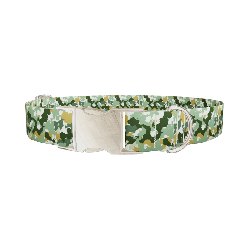 Green Army Camo Dog Collar
