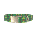 Green Pyramid Pattern Dog Collar - Thumbnail 3