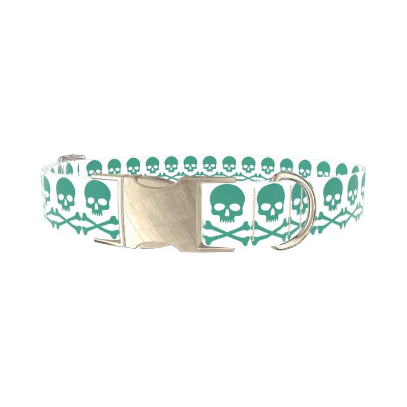 Skull and Crossbones Dog Collar