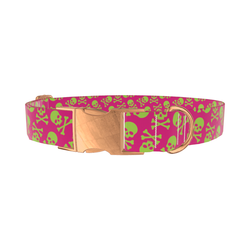 Skull Pattern Dog Collar