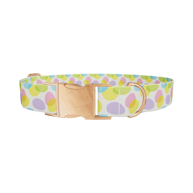 Colorful Easter Egg Pattern Dog Collar