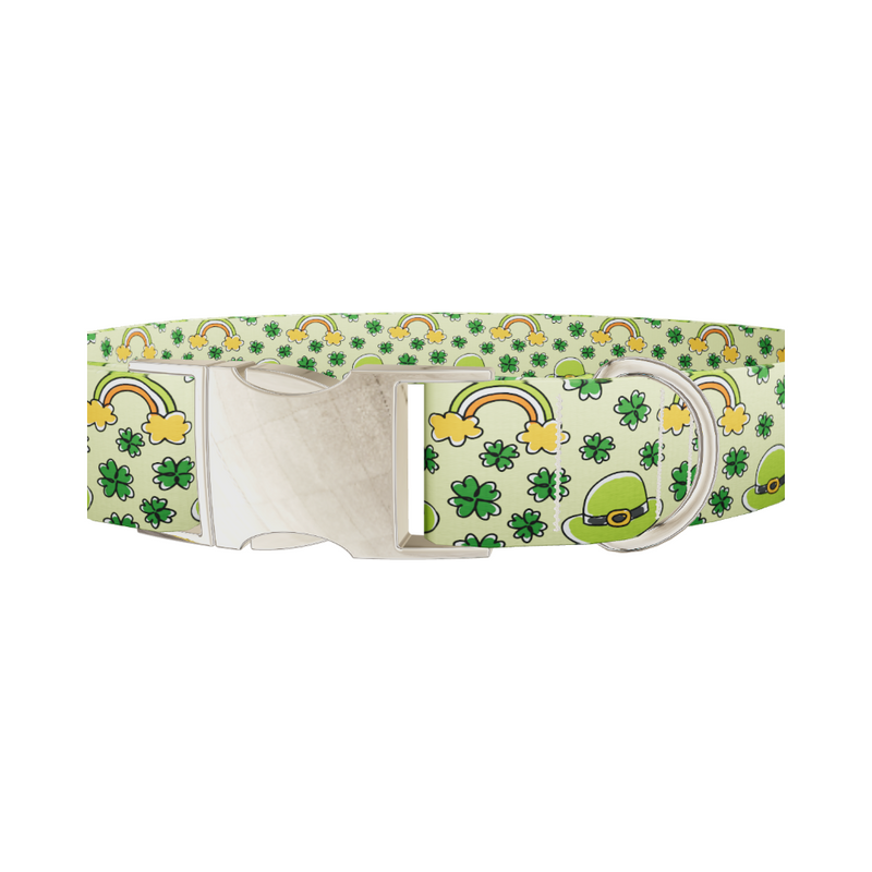 Leprechaun Hat and Clover Dog Collar