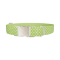 Lime Green Polka Dot Dog Collar - Thumbnail 3