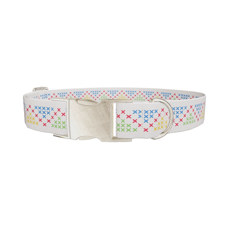 Geometric Cross Dog Collar