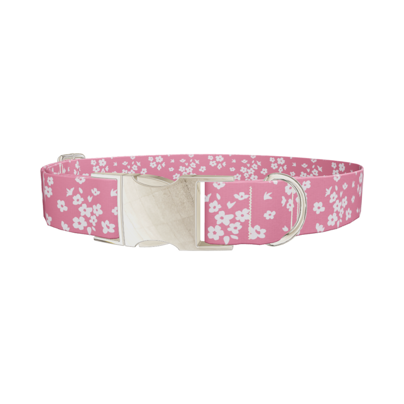 Floral Pink Dog Collar