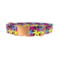 Colorful Leaf Pattern Dog Collar - Thumbnail 2