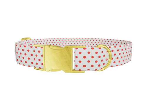 Red Dot Pattern Dog Collar