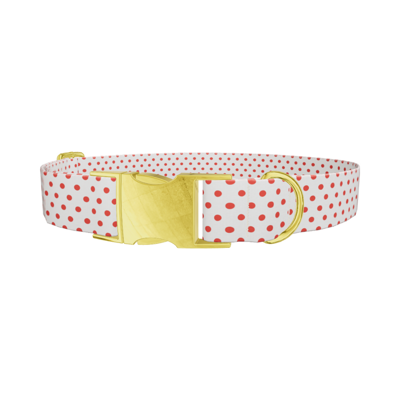Red Dot Pattern Dog Collar