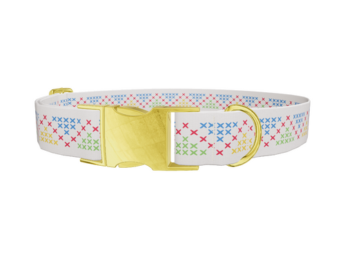 Geometric Cross Dog Collar
