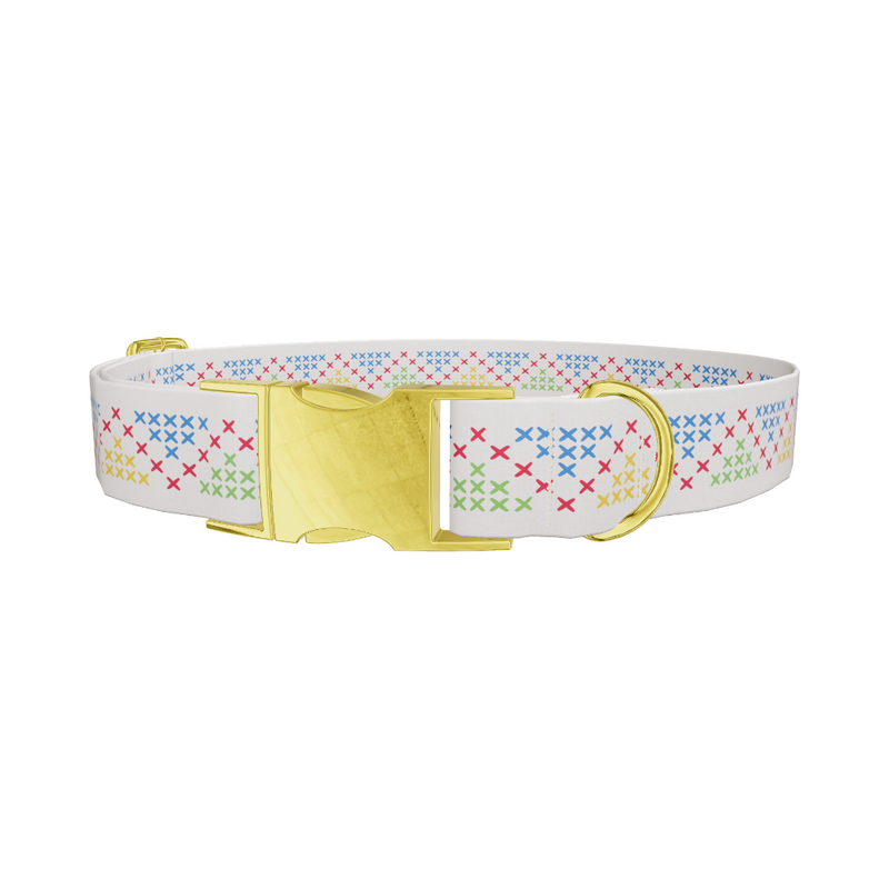 Geometric Cross Dog Collar