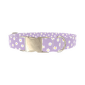 Purple Daisy Pattern Dog Collar - Thumbnail 3