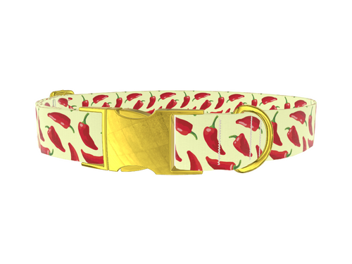 Red Chili Pepper Dog Collar