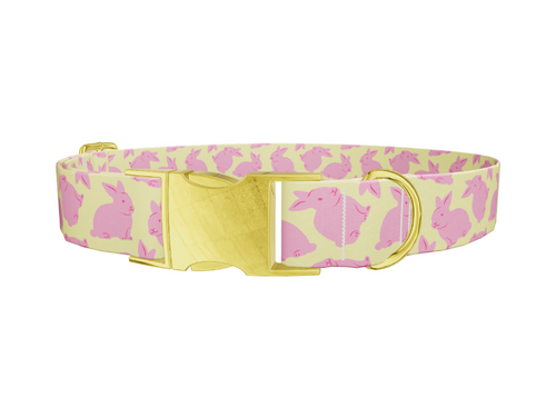 Yellow Bunny Dog Collar