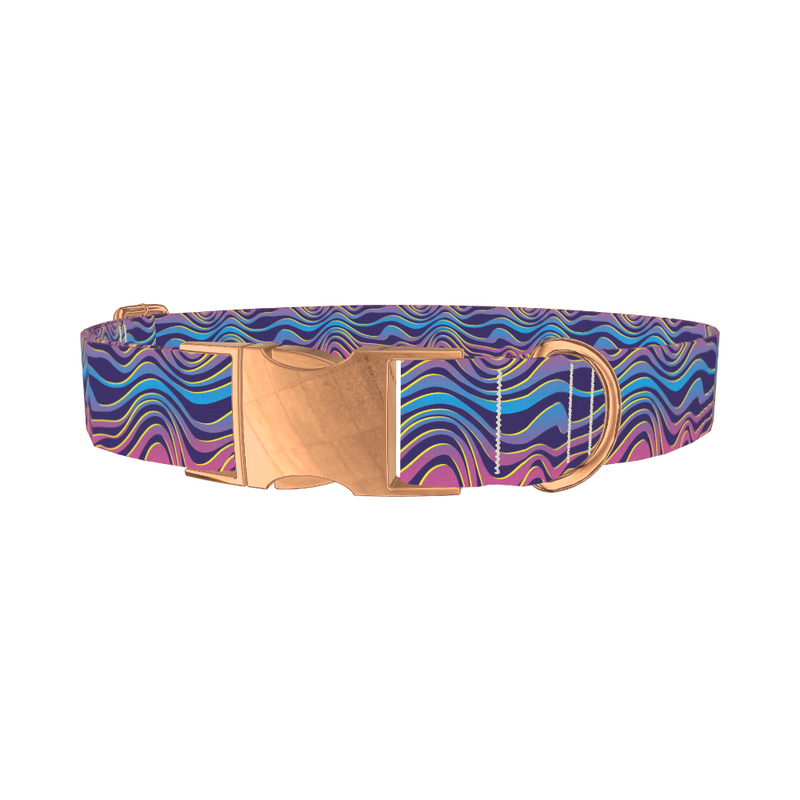 Groovy Wave Dog Collar