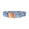 Blue Botanical Silhouette Dog Collar - Thumbnail 2
